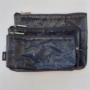 3 Pack Basics Cosmetics Toiletry Travel Bags
